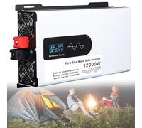 Onduleur Onde Sinusoïdale Pure Power Inverter Convertisseur Pur Sinus 5000W 6000W 8000W 10000W 12000W Onduleur Voiture DC 12V/24V/48V/60V/72V/96V À AC 220V 110V for Car, Caravan, Boat, Camping