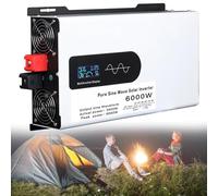 Onduleur Onde Sinusoïdale Pure Power Inverter Convertisseur Pur Sinus 5000W 6000W 8000W 10000W 12000W Onduleur Voiture DC 12V/24V/48V/60V/72V/96V À AC 220V 110V for Car, Caravan, Boat, Camping
