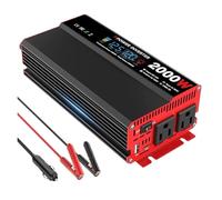 Onduleur Onduleur 2000 W 1500 W DC 12 V vers AC 120 V Transformateur De Prise US avec Charge USB Type-C Et Écran LCD Compact pour Camping-Car Power Inverter(US-12V-2000W)