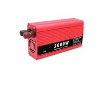 Onduleur Onduleur 2000W DC 12V vers AC 220V Allume-Cigare pour Maison Ou Voiture avec Convertisseur Ventilateur Refroidissement À Prise Universelle Power Inverter(2000W Red)