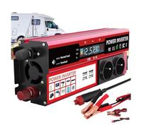 Onduleur Onduleur 4000 W 3000 W Convertisseur DC 12 V vers AC 220 V 230 V avec 4 Prises USB UE Et Affichage LED pour Les Voyages Et Le Camping Transformateur