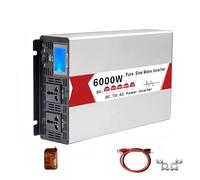 Onduleur Onduleur 6000 W 8000 W À Onde Sinusoïdale 12 V 24 V 48 V 60 V 72 V vers AC 220 V 60 Hz Convertisseur Fréquence Double Prise avec Port USB Power Inverter(48V,230V(60HZ) Uni,6KW REM)