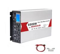 Onduleur Onduleur 6000 W 8000 W À Onde Sinusoïdale 12 V 24 V 48 V 60 V 72 V vers AC 220 V 60 Hz Convertisseur Fréquence Double Prise avec Port USB Power Inverter(48V,230V(60HZ) Uni,6KW)