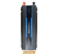 Onduleur Onduleur à onde sinusoïdale modifiée 1200-2600W Onduleur 12V-220 Convertisseur de puissance avec chargeur USB Relais de tension sinusoïdale pure modifié 230 for bloc d'alimentation domestique