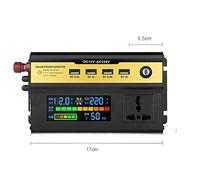 Onduleur Onduleur à onde sinusoïdale modifiée Peak 6000W Power Inverter DC 12V à AC 220 Converterr avec chargeur USB Universal Dual Socket Onduleur de voiture à onde sinusoïdale modifiée Faible consom