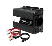 Onduleur Onduleur De Voiture 300 W 500 W DC 12 V AC 220 V Convertisseur De Chargeur Portable Extérieur Prise Allume-Cigare UE/Universelle Power Inverter(Black 500W EU)