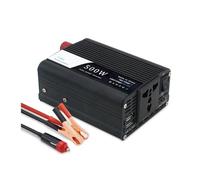 Onduleur Onduleur De Voiture 300 W 500 W DC 12 V AC 220 V Convertisseur De Chargeur Portable Extérieur Prise Allume-Cigare UE/Universelle Power Inverter(Black 500W Uni)
