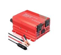 Onduleur Onduleur De Voiture 300 W 500 W DC 12 V AC 220 V Convertisseur De Chargeur Portable Extérieur Prise Allume-Cigare UE/Universelle Power Inverter(Red 500W US)