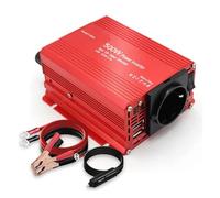 Onduleur Onduleur De Voiture 500 W-2600 W Puissance De Crête 12 V CC-220 V CA 230 V 50 Hz Prise UE Transformateur De Tension Power Inverter(EU 60Hz,500W Red)