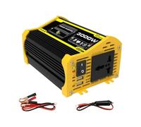 Onduleur Onduleur Intelligent 12V CC vers 110/220V CA 3000W Double Port USB Transformateur Tension pour Convertisseur Chargeur À Onde Sinusoïdale Modifiée Power Inverter(Black 12V to 110V)