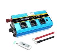Onduleur Onduleur Puissance Crête 12000 W 12 V CC/24 V CC vers 220 V CA 60 Hz/50 Hz avec Écran LCD 4 Ventilateurs 3 Prises EU Convertisseur Solaire Voiture Transformateur(P 24V 220V 60HZ)