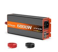 Onduleur Onduleur Sinusoïdal Pur 12 V CC vers 220 V CA 50 Hz Prise UE 6000 W Convertisseur De Tension LED Voltmètre Et Transformateur Power Inverter