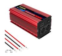 Onduleur Onduleur Sinusoïdal Pur 6000 W, 12 V CC vers 230 V CA 240 V 50 Hz, Adaptateur Allume-Cigare avec Écran LED, Prise UE Power Inverter(220V 50HZ_7000W EU)