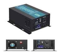 Onduleur, Onduleur Solaire à Onde sinusoïdale Pure 600 W Convertisseur de Puissance Portable CC vers CA Alimentation Domestique(2 pcs,220)