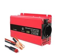 Onduleur Onduleur Voiture 1500 W/2000 W/4000 W 50 Hz Adaptateur Charge Extérieur pour Appareil Photo/téléphone/Ordinateur Portable DC12 V vers AC220 V Power Inverter(DC12V,1500W Peak Red)