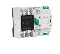 Onduleur photovoltaïque ATS rail 2P 3P 4P, double puissance, commutateur de sélection de conversion automatique, ininterrompu, 63A, 100A, 125A, énergie solaire photovoltaïque(3P,100A PV)