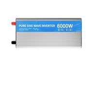 Onduleur pour Camping-Car, Convertisseur À Onde Sinusoïdale 2000 W/3000 W/4000 W/5000 W/6000 W 12 V vers 220 V 230 V Double Prise Secteur 2 Écrans LED Transformateur(12V,6000W)