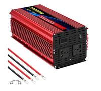 Onduleur Puissance Convertisseur Puissance À Onde Sinusoïdale 1000 W-10000 W 12 V/24 V CC vers 110 V/220 V avec Ports Type-C 2 Prises CA Et Écran LCD(24V,220V 60HZ,10000W)