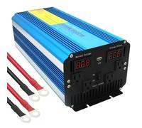 Onduleur Puissance Convertisseur Voiture Intelligent Prise Américaine Transformateur pour Camping-Car Caravane AC 110 V 60 Hz Onduleur Haute Puissance 4 KW/8 KW(A 24V 110V US 8000W)