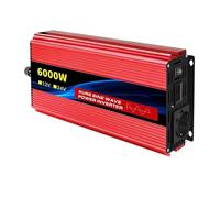 Onduleur Puissance Onduleur 2500 W/3500 W/4500 W/5000 W pour Onde Sinusoïdale pour DC 12 V/24 V vers AC 220 V/230 V Convertisseur Tension Adaptateur Charge Prise UE(12V6000W 50HZ EU)