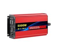 Onduleur Puissance Onduleur Sinusoïdal Pur 1000 W-4000 W 12 V/24 V CC vers 220 V CA 50 Hz Adaptateur Chargeur Prise Universelle(12V 5000W 220V)