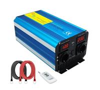 Onduleur Puissance Onduleur Sinusoïdal Pur 4 KW-7 KW 12 V CC 24 V CA 220 V 230 V pour Maison Et Extérieur avec Télécommande Intelligente(12V,5000W Remote)