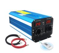 Onduleur Puissance Onduleur Sinusoïdal Pur 4 KW-7 KW 12 V CC 24 V CA 220 V 230 V pour Maison Et Extérieur avec Télécommande Intelligente(12V,A 7000W)