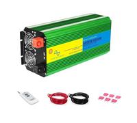 Onduleur Puissance Onduleur Solaire pour Voiture, Double Prise Universelle Affichage LED Onduleur Sinusoïdal Pur 12/24/48 V 4000/8000 W(24V 110V 8000W)