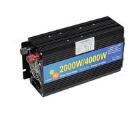 Onduleur Puissance Prise Universelle 2000 W/4000 W Alimentation sans Interruption Onduleur À Onde Sinusoïdale Chargeur Onduleur CC 12 V/24 V vers CA 220 V/230 V(24V,Europe)
