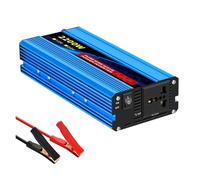 Onduleur Pur Sinus Convertisseur De Puissance 12V/24V À 220V/110V 50/60HZ Convertisseur Puissance CC À AC avec Affichage LED Onde Sinusoïdale(12V50HZ,110V,2200W)