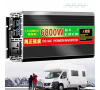 Onduleur sinusoïdal Pur 2800 W-20000 W CC 12 V-72 V vers 110 V/220 V CA for Stockage d'énergie Solaire, Camping-Car, Camping-Car et Maison(6800w 12Vto220V)