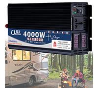 Onduleur sinusoïdal pur 3 000 W, 4 000 W, 5 000 W, convertisseur de puissance pour voiture 12 V/24 V/48 V/60 V CC vers 110 V/230 V CA, convertisseur d'équipement électrique adapté au camping ou aux