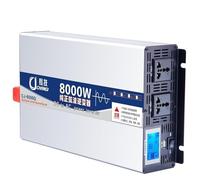 Onduleur sinusoïdal Pur 3000W-8000W, 12V-72V CC vers 110V-220V CA, avec écran LCD, for Les Voyages et Le Camping(8000W 48Vto220V)