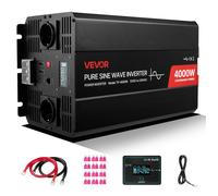 Onduleur Sinusoïdal Pur 4000 W-VEVOR-Convertisseur Pur Sinus CC 12 V vers CA 230 V-avec Écran LCD