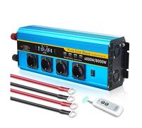 Onduleur Sinusoïdal Pur 8000W DC12V/24V vers AC220V/230V Télécommande Écran LCD Convertisseur Puissance Camping-Car Batterie Solaire Prise Européenne Onduleur Puissance(B 8000W Peak,12V_60HZ)