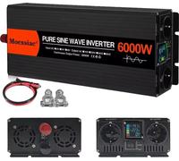 Onduleur sinusoïdal pur, double prise EU, haute efficacité, 24V 6000W