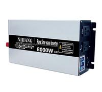 Onduleur sinusoïdal Pur Haute Puissance 3000W 4000W 5000W 6000W 8000W 12000W 12V 24V 48V 60V 72V CC vers 110V 220V CA,pour système Solaire de Voiture/Camping-Car(8000W,72Vto220V)