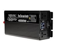 Onduleur sinusoïdal Pur Haute Puissance 3000W 4000W 5000W 6000W 8000W 12000W 12V 24V 48V 60V 72V CC vers 110V 220V CA,pour système Solaire de Voiture/Camping-Car(4000W,12Vto110V)