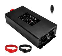 Onduleur sinusoïdal pur, puissance continue 2000W, télécommande, haute efficacité , onduleur EU 2000W, 24V