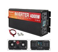 Onduleur sinusoïdal pur, puissance continue 2500W, tension d'entrée 12V/24V , 4000W, 12V à 220V