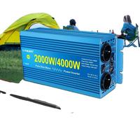 Onduleur sinusoïdal pur, puissance de crête de 4000W, sortie USB 5V-2A, P4000W-12V-220V