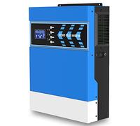 Onduleur Solaire 2,4/3,2 KW, onduleur Hybride à Onde sinusoïdale Pure 24V 230Vac, contrôleur de Charge Solaire 80A Mppt intégré, Chargeur de Batterie, pour Stockage d'énergie Domestique, système Hors