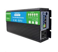 Onduleur Solaire 4000 W CC 12 V/24 V/48 V/60 V/72 V À Onde Sinusoïdale Pure, Entrée CC À Phase Divisée, Sortie CA 110 V/220 V, Convertisseur pour Maison, Camping-Car, Camion,DC 12v,AC 110V