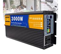 Onduleur solaire à onde sinusoïdale pure 3 000 W/4 000 W/5 000 W/6 000 W/8 000 W, convertisseur de puissance 220 V, convertisseur de batterie 12 V/24 V/48 V/60 V CC vers 230 V/240 V CA, 3 000 W-24 V