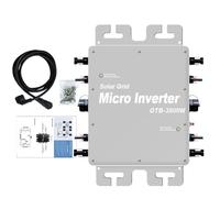 Onduleur Solaire Connecté Au RéSeau, 2000 W, 2400 W, 2800 W, Mppt, 22-60 V CC vers 120/230 V 2800W-Grey