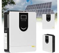 Onduleur Solaire Hybride (1000 W-10 200W), Onde Sinusoïdale Pure 12/24/48 V,Écran LCD,Chargeur Hybride Hors Réseau, Contrôleur Charge Solaire, Reconnaissance Automatique La Tension(1.5KW)