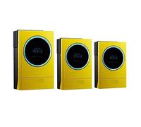 Onduleur Solaire Hybride 16.8KW 230vac MPPT 120A Chargeur Solaire Entrée PV 3 * 6000W 450vdc LED Anneau Lumineux 1 Phase Et Ampli 3 Phases Utilisation généralisée