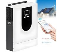 Onduleur Solaire Hybride 1KW-10,2KW DC 12V 24V 48V vers AC 230V onduleur sinusoïdal Pur sans réseau avec Chargeur Solaire MPPT 40A-160A Chargeur AC Max PV DC 20-450V Convient(1.5KW/24V)