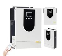 Onduleur Solaire Hybride 2 Kw/3,2 Kw, Onduleur à Onde SinusoïDale Pure 12 V/24 V à 220 V + ContrôLeur De Charge Solaire Mppt 80 A, Chargeur D'Onduleur Hybride Hors RéSeau,2KW-12V