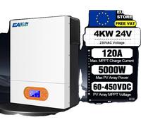 Onduleur solaire hybride, 24V 120A MPPT, sortie onde sinusoïdale pure, Smr-ii-4kw-wifi